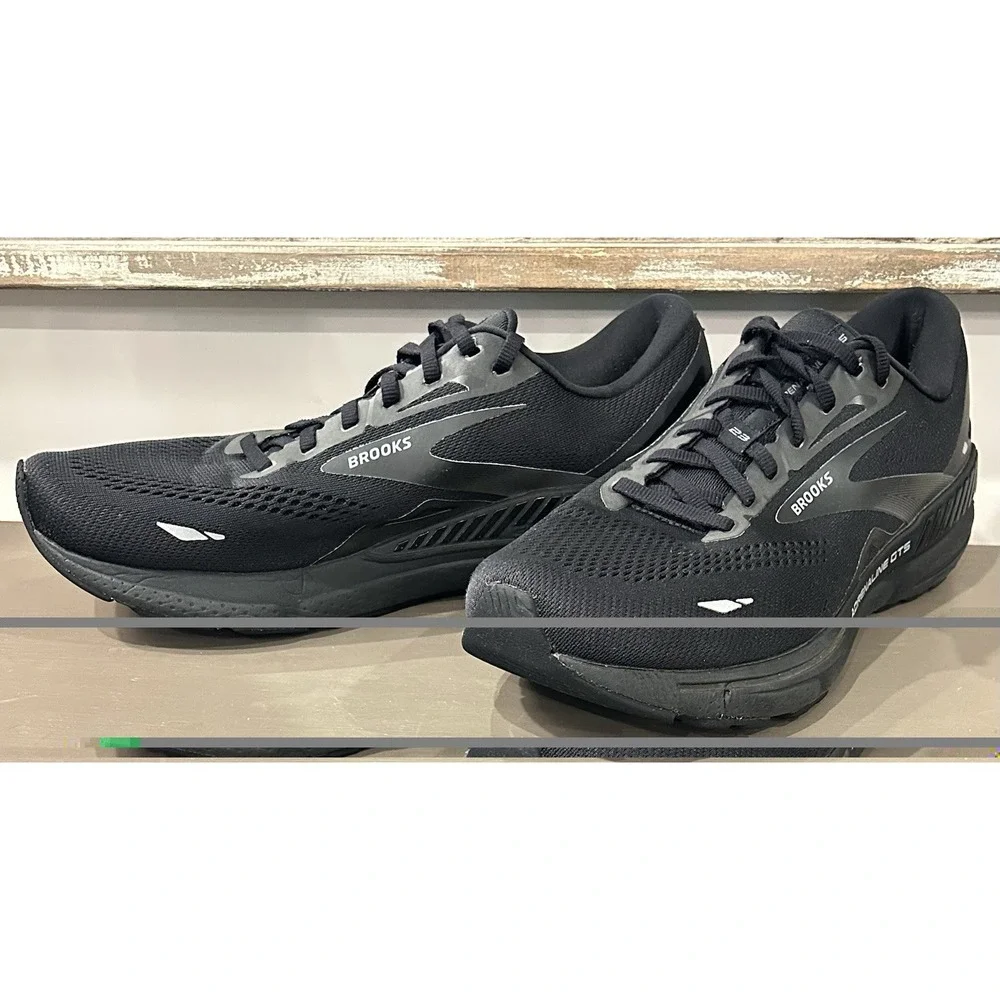 Brooks Adrenaline GTS 23 Mens Size 13 Black Running Support DNA Loft Sneakers